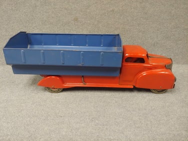 VINTAGE MARX TIN LITHO DUMP TRUCK