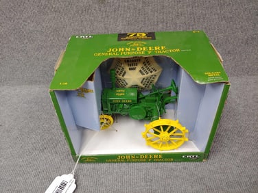 ERTL JOHN DEERE 75TH ANN. COLLECTOR EDITION GENERAL PURPOSE P STEEL WHEEL TRACTOR