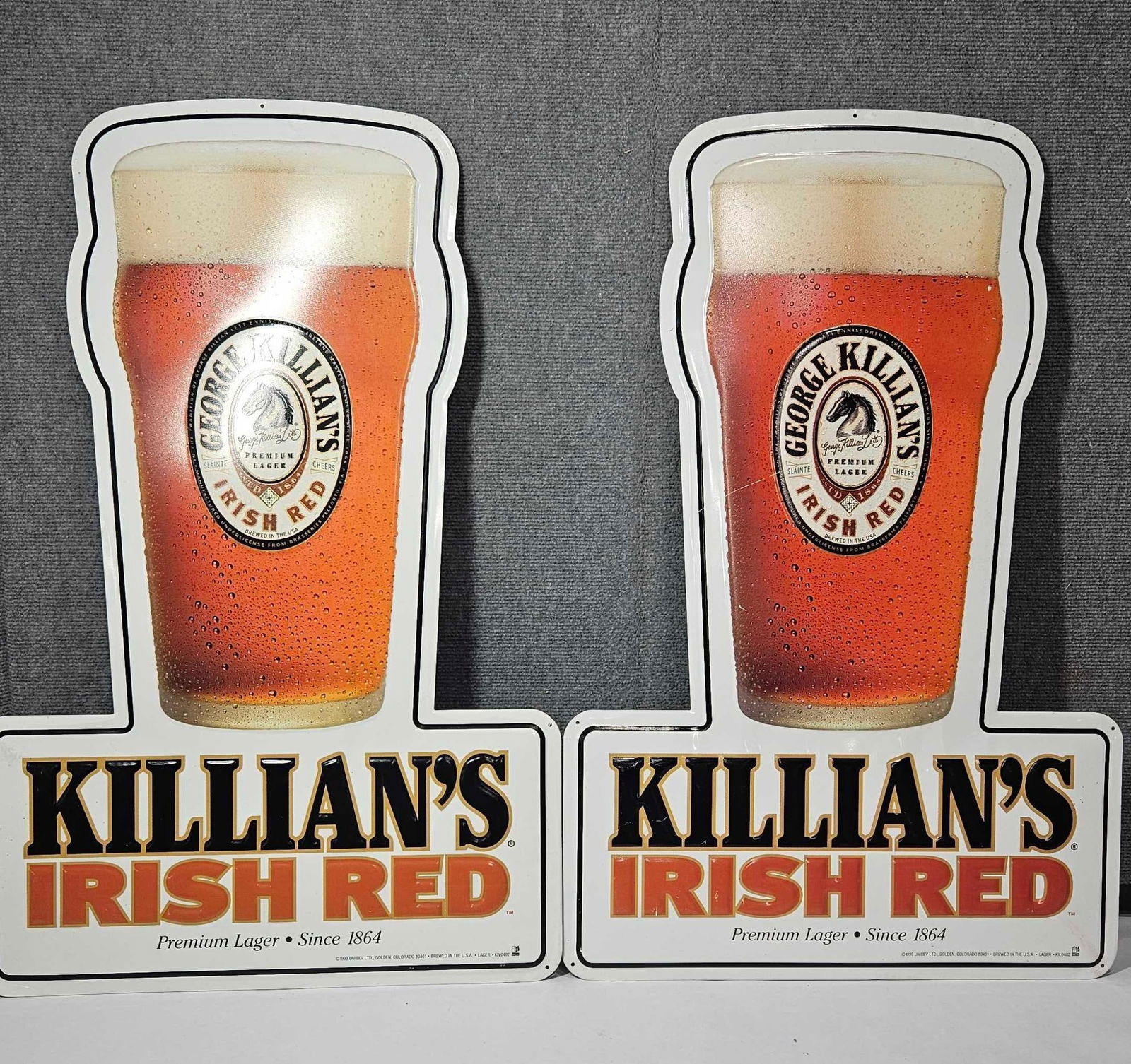 KILLIANS IRISH RED LAGER TIN SIGNS (1 of 4)