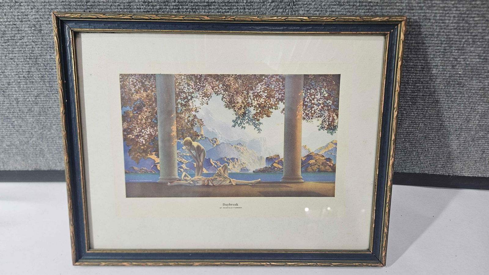 DAYBREAK PRINT BY MAXFIELD PARRISH: 15X11.5