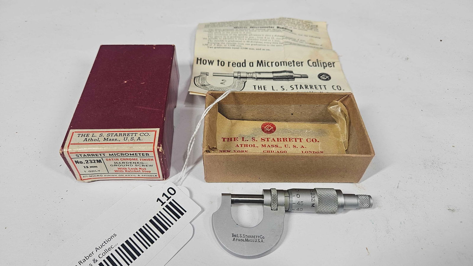 LS STARRETT 232 M MICROMETER W ORIGINAL BOX (1 of 5)