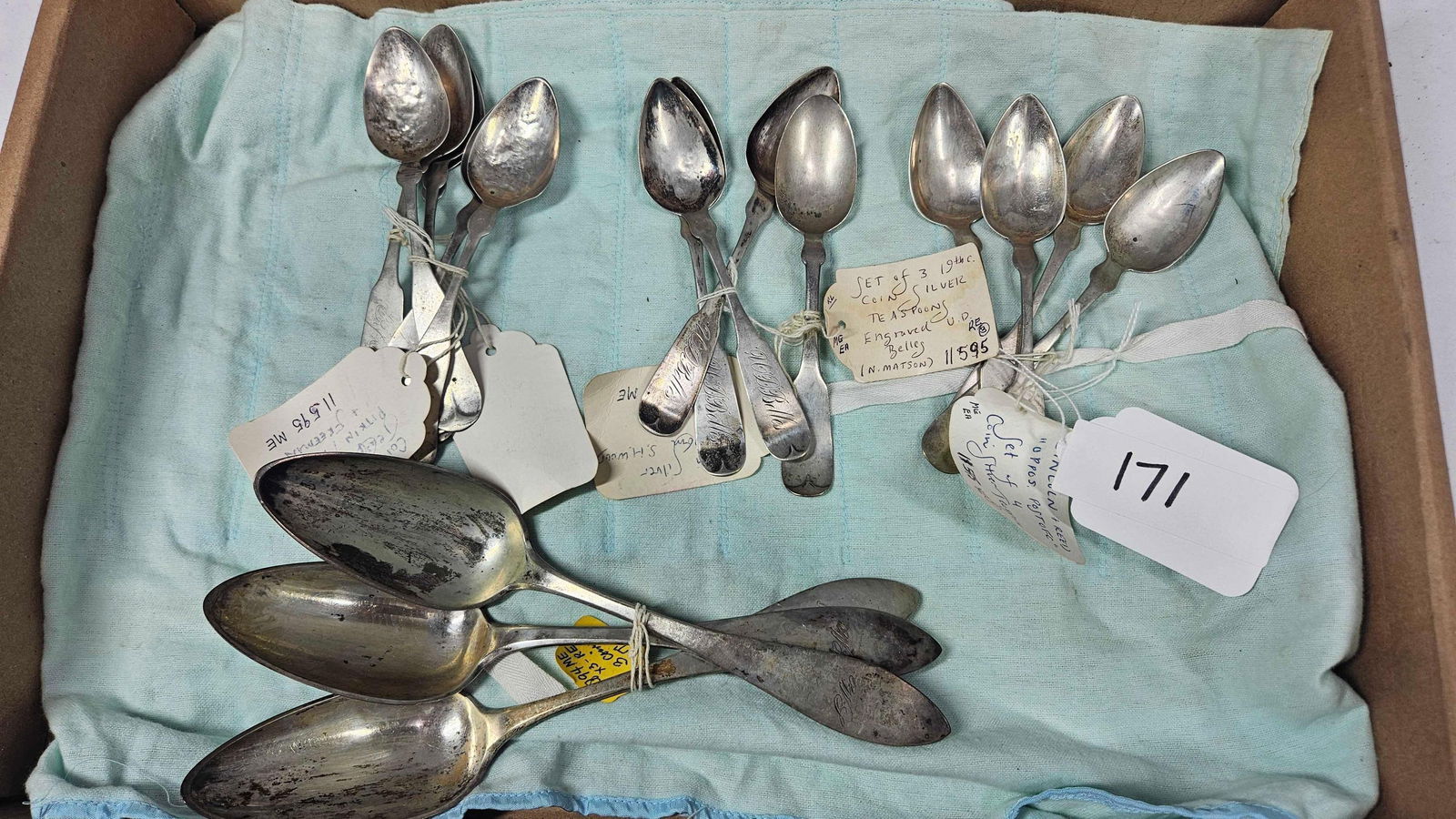 MISC COIN SILVER SPOONS (1 of 6)