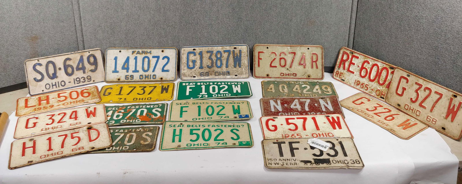 1938-1974 OHIO LICENSE PLATES (1 of 7)