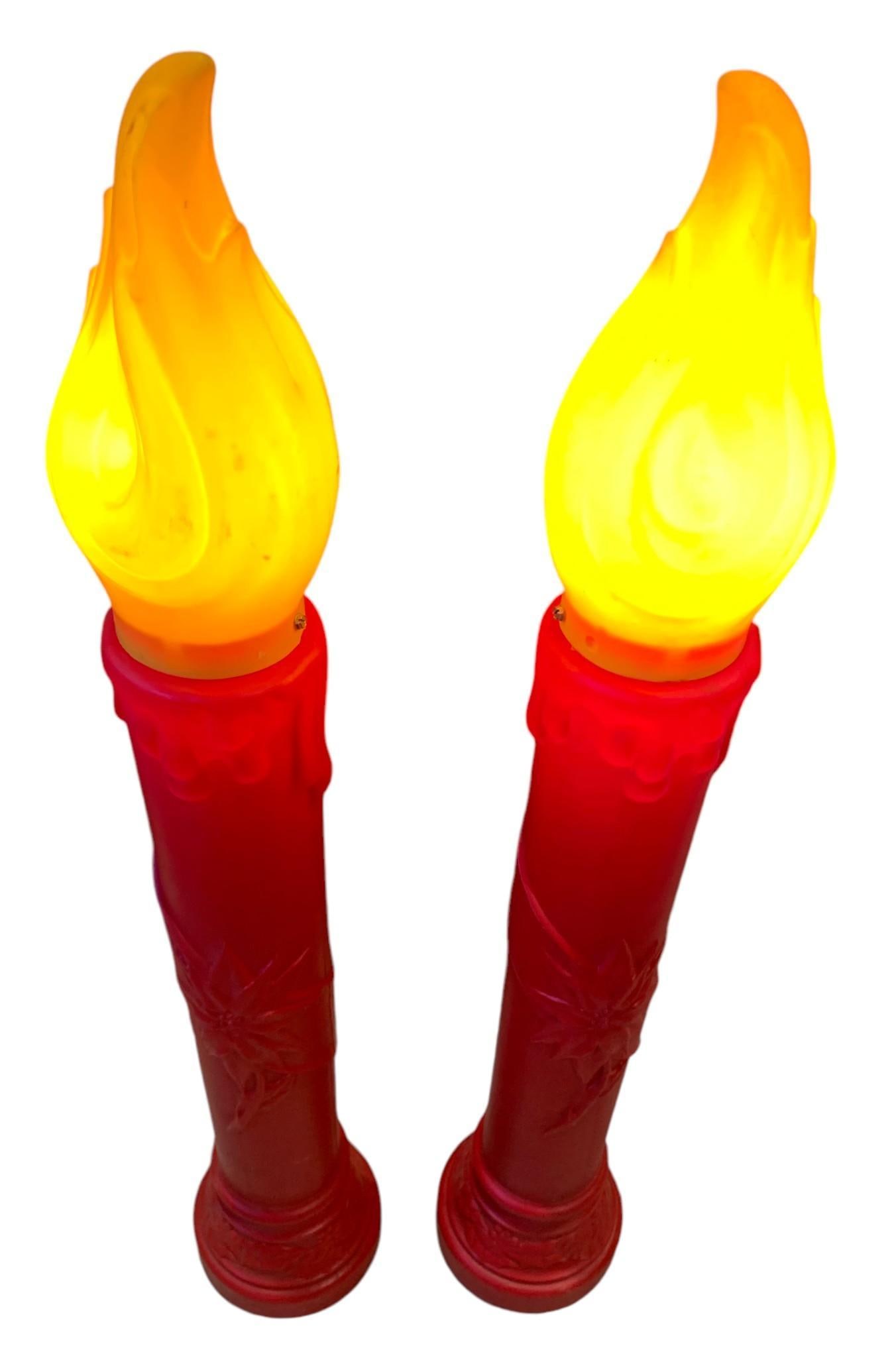 1969 EMPIRE Holiday Plug-In Illuminating Blow Mold Candle Decorations (1 of 11)