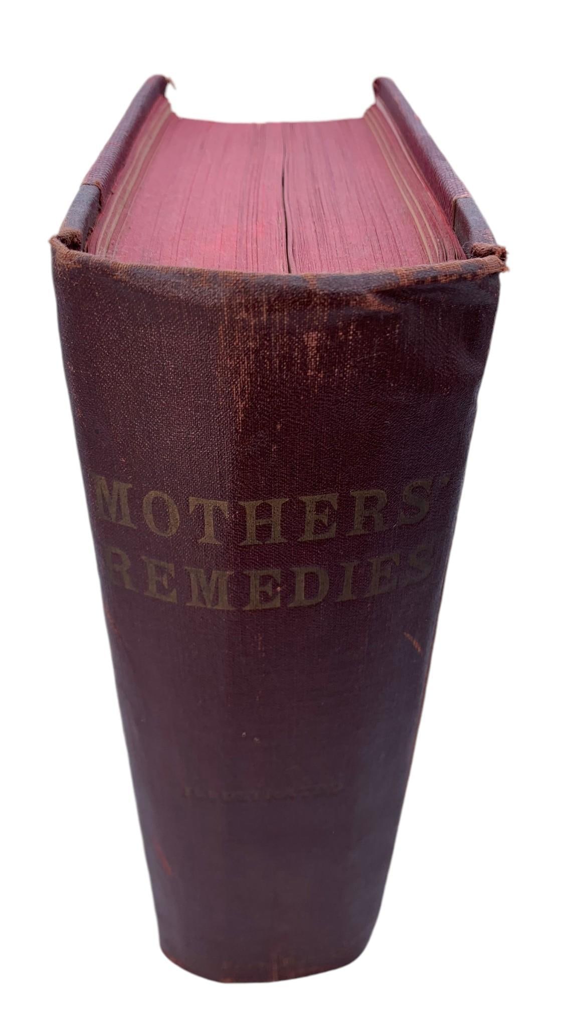 Antique 1915 Mothers' Remedies Home Health Remedy & Herbal Medical Recipe Book (1 of 11)