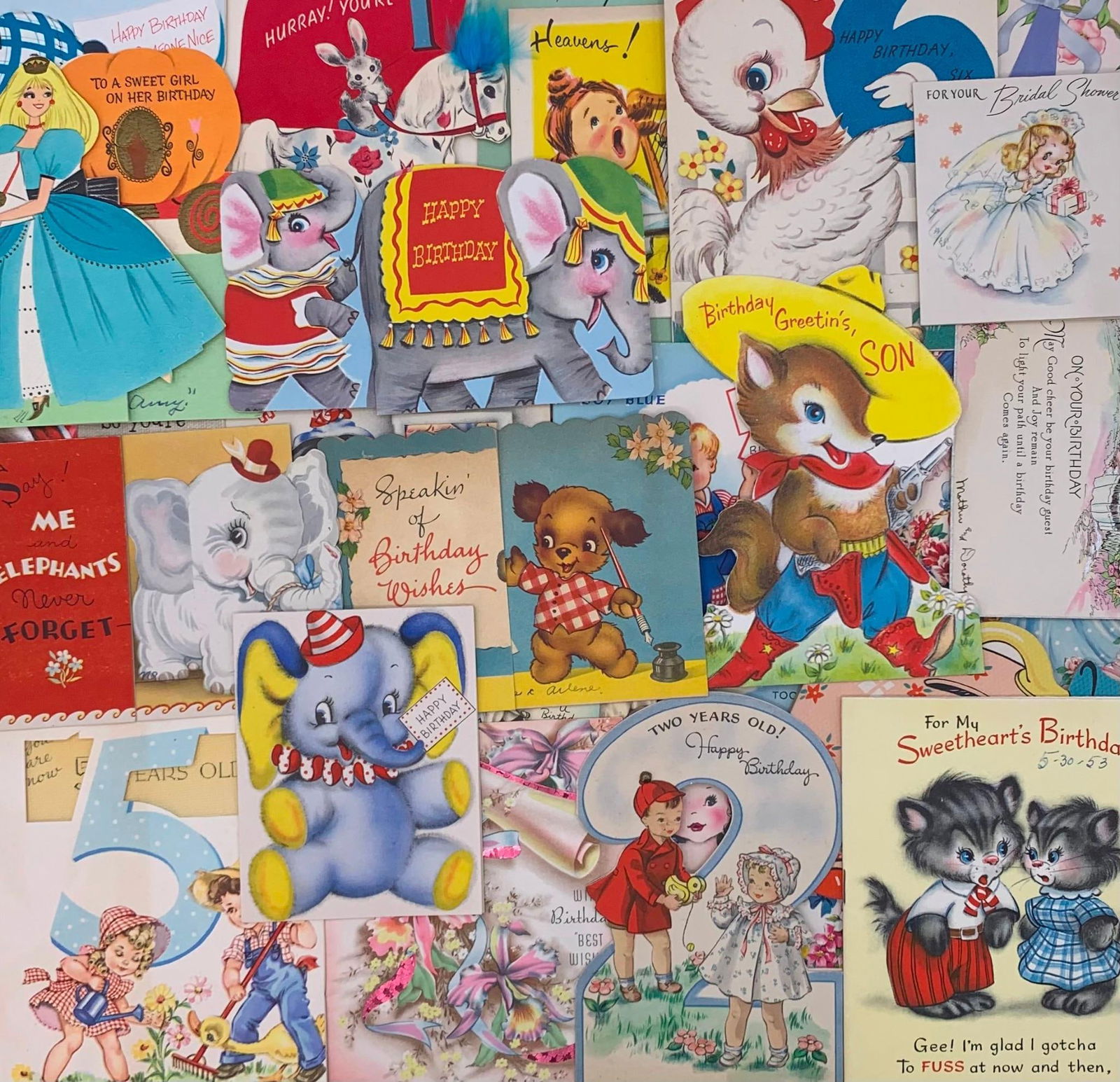 75 pc Vintage Holiday, Special Occasion, Holiday Greeting Card Lot (1 of 14)