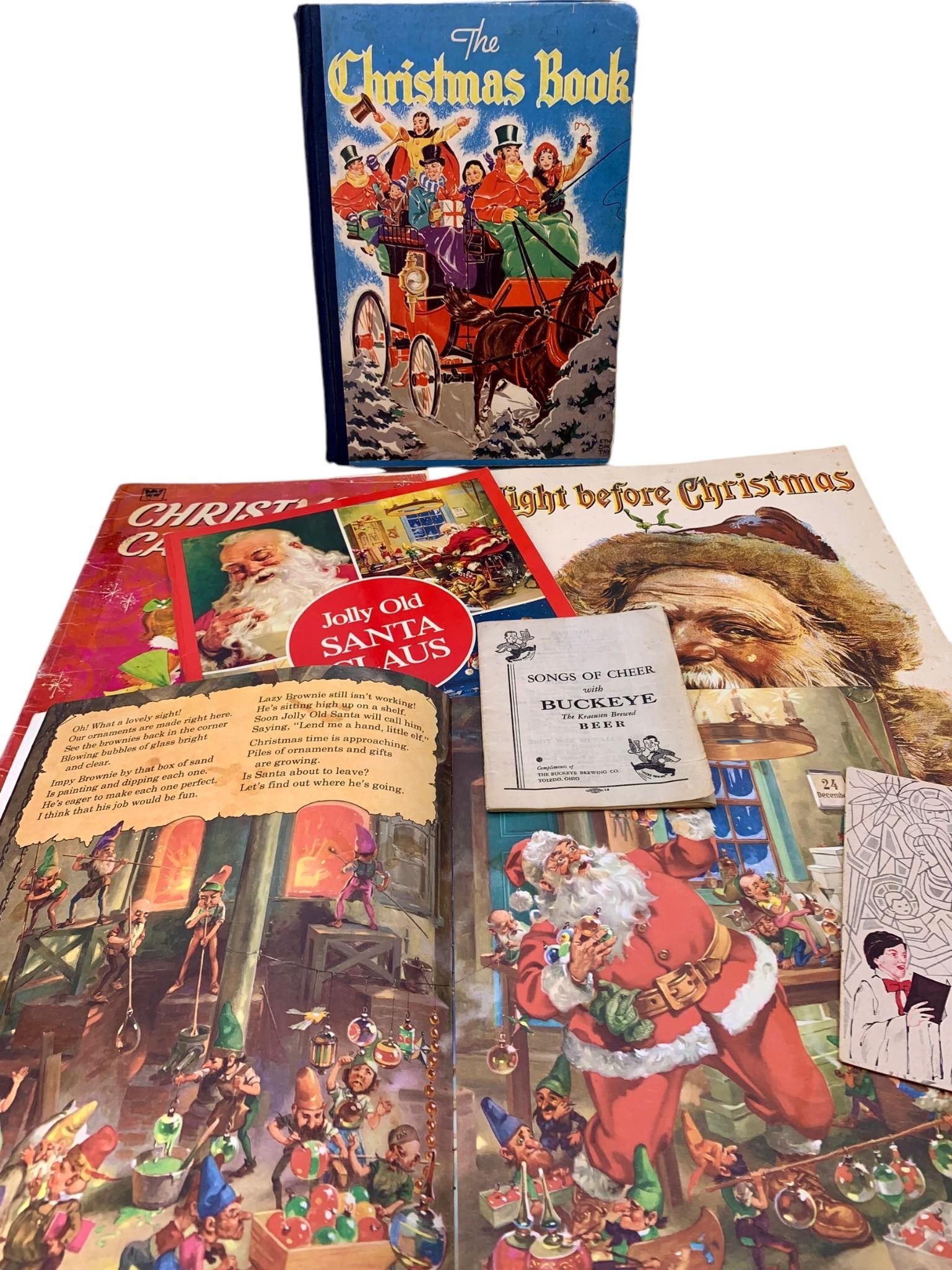 7 1940s to 1980s Vintage Christmas Books & Caroling Booklets (1 of 17)