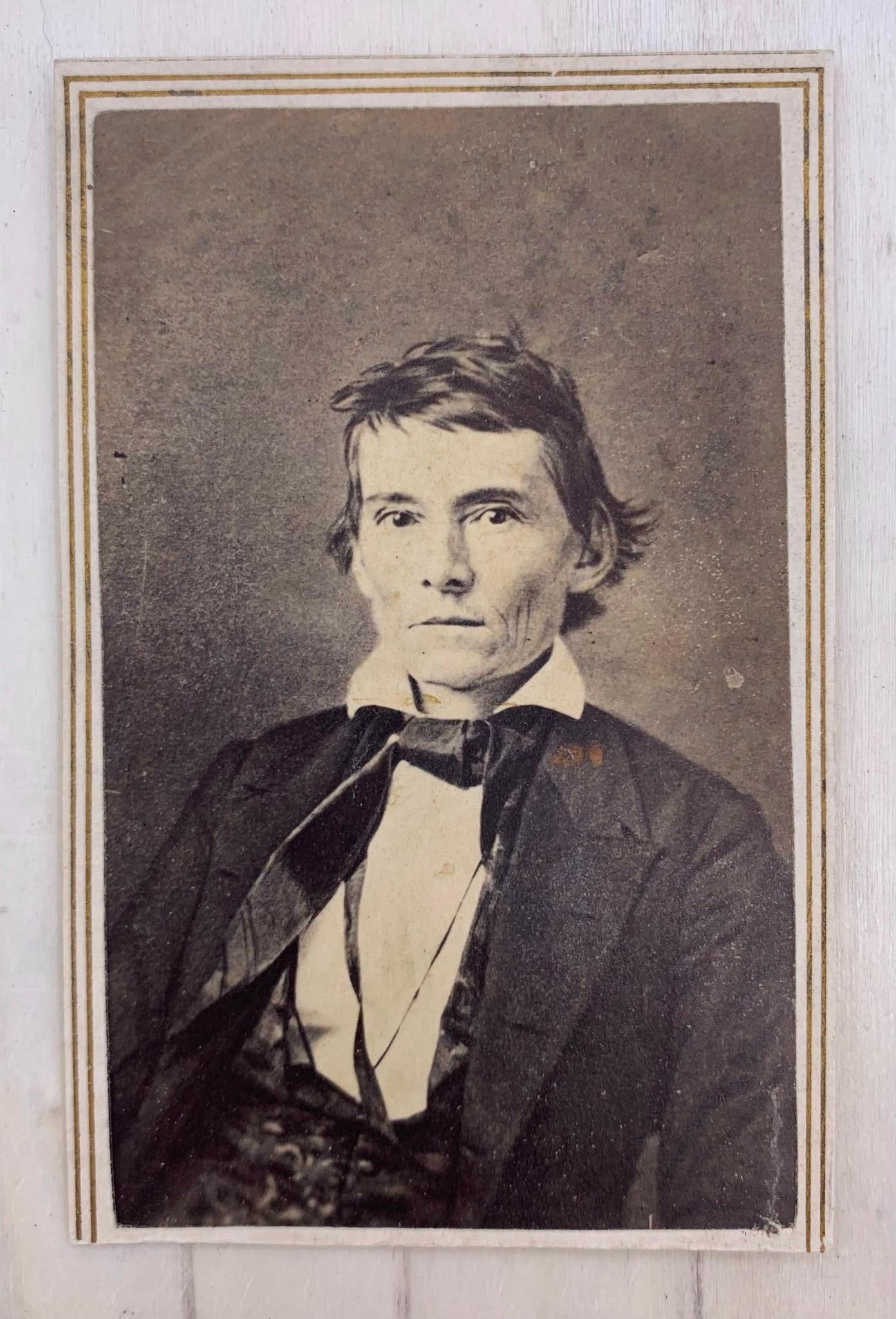 1860s Alexander Hamilton Stephens Confederate States Vice President CDV Photograph: Original period piece, clear sepia image, penciled writing on rear.