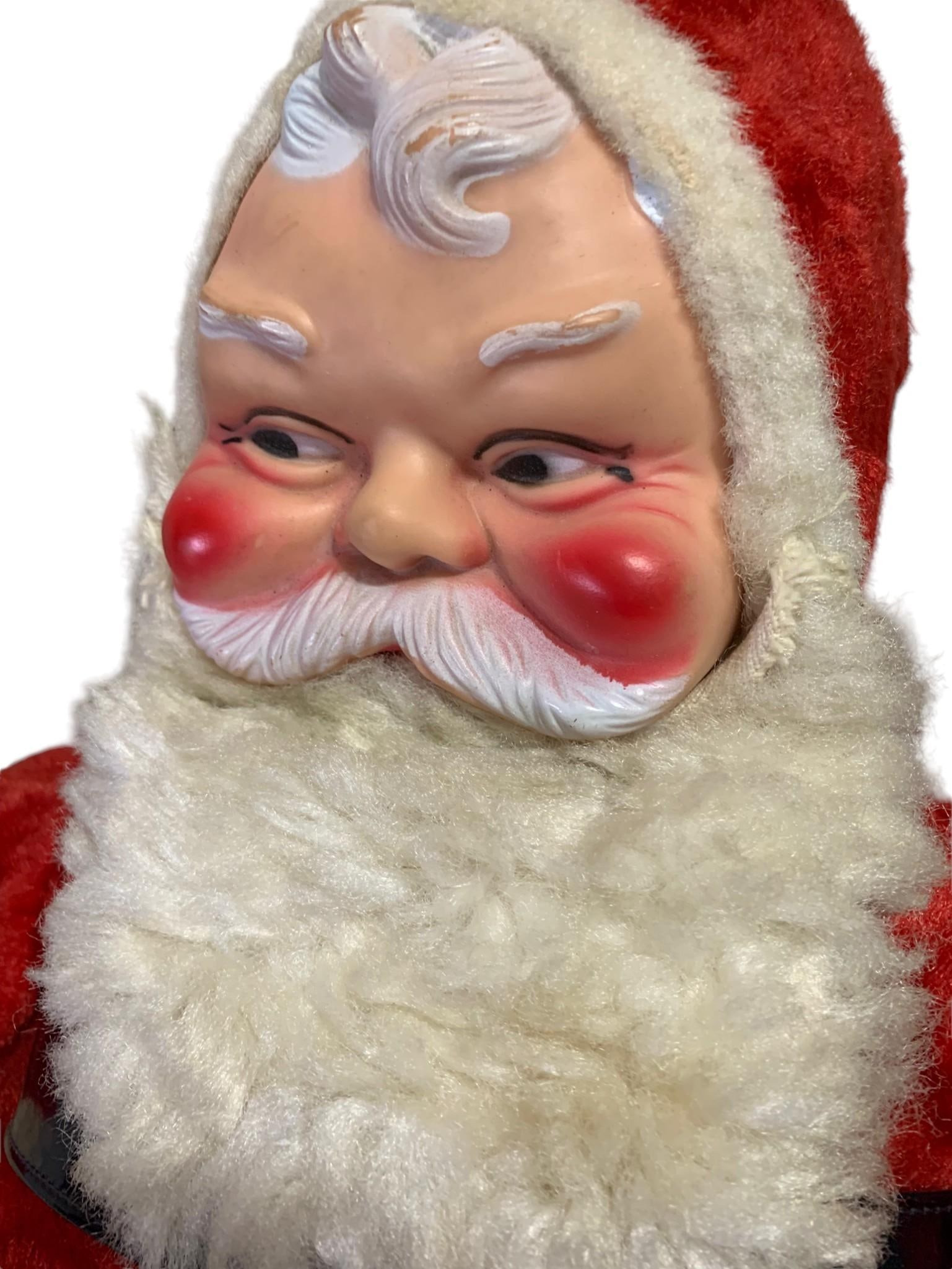 Large 1950s Rubber Faced Plush Body Santa Claus Christmas Toy Holiday Doll (1 of 15)