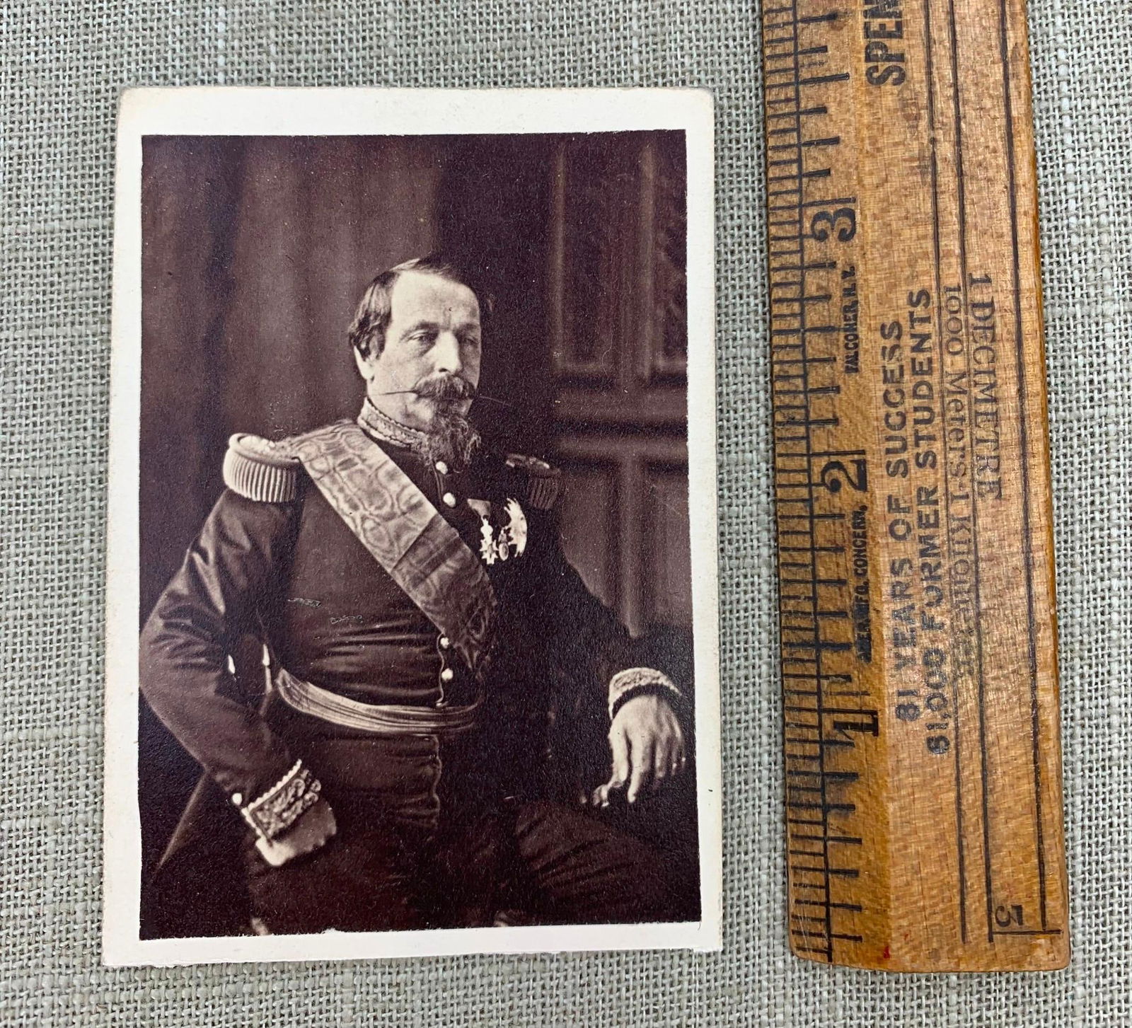 Victorian era Napoleon III Carte de Visite : French Emperor Charles-Louis Napoleon Bonaparte (1 of 2)