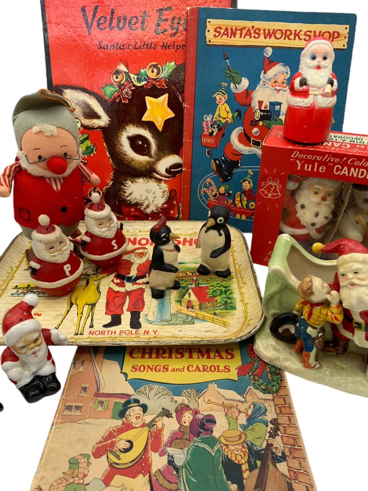 14 pc Vintage Christmas Decorations, Children's Holiday Pop up Books (1 of 20)