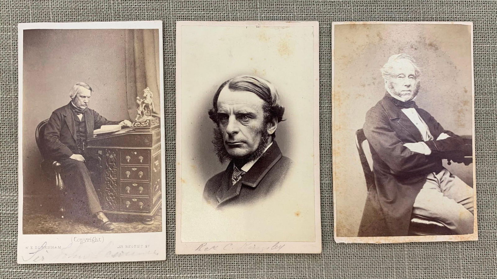 Three Victorian era English Carte de Visites: Charles Kingsley, Sir John  Lawrence, Lord Palmerston (1 of 4)