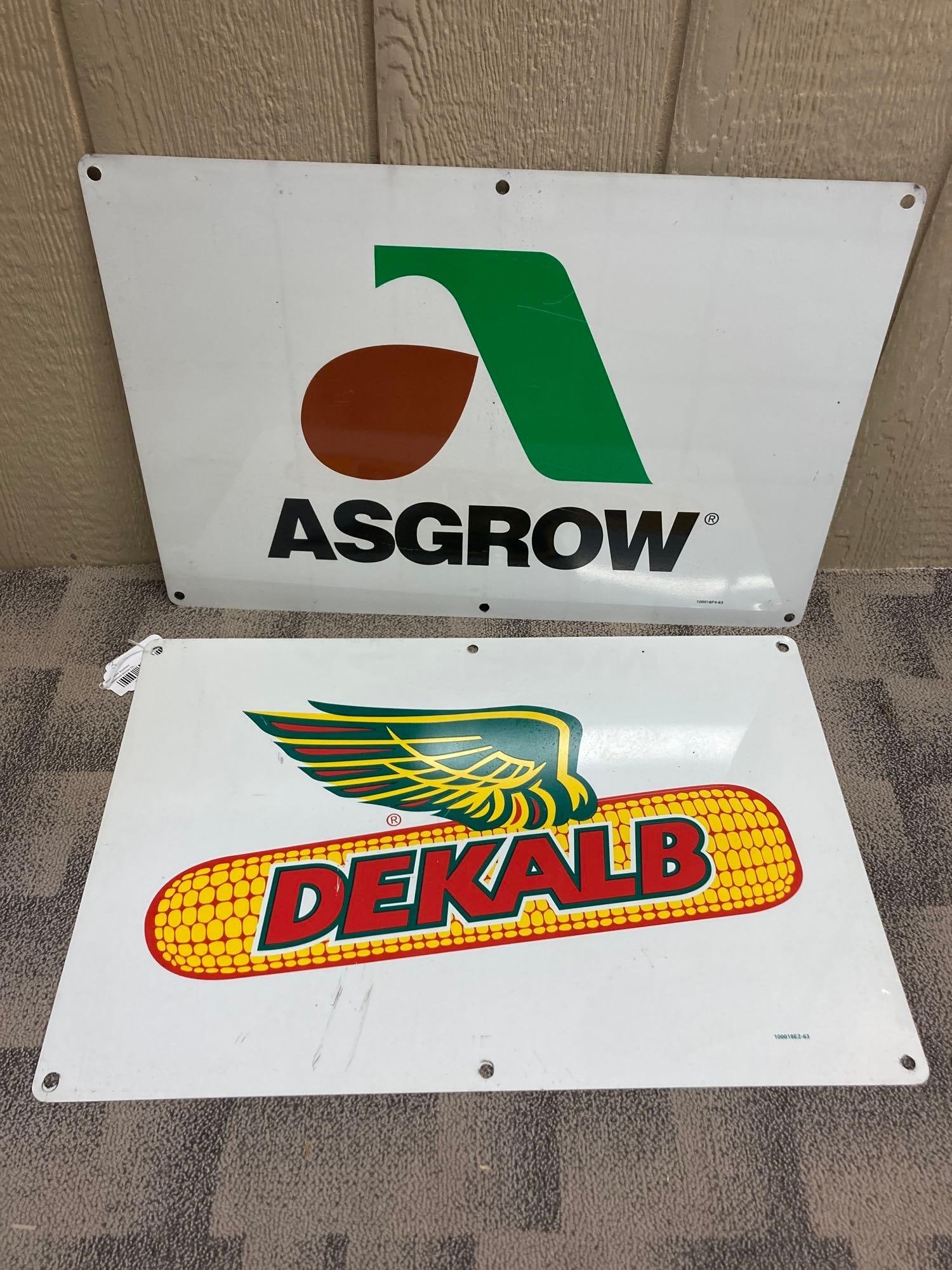 DEKALB AND ASGROW TIN SIGNS (1 of 6)