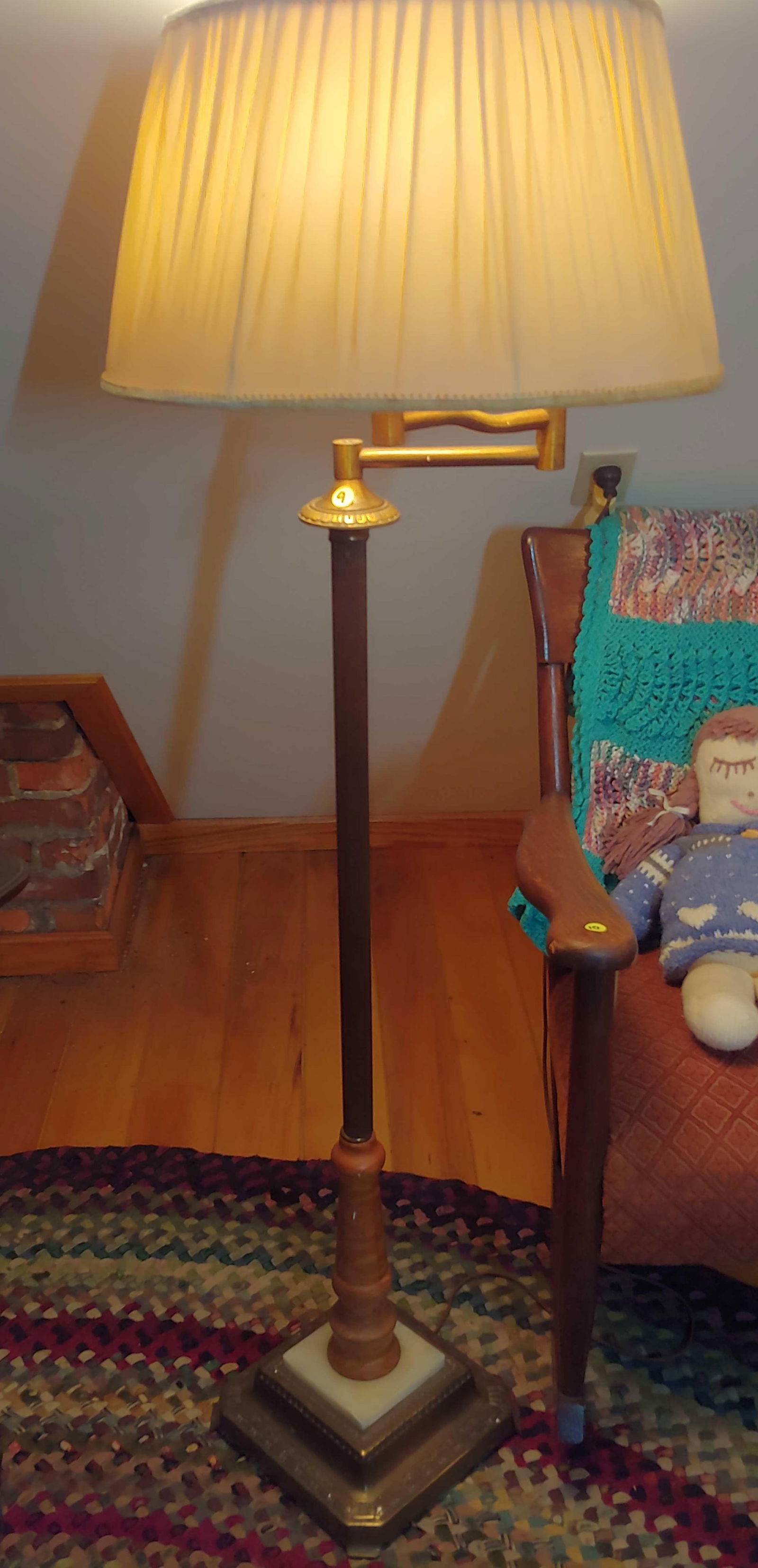 Early brass based floor lamp (1 of 4)