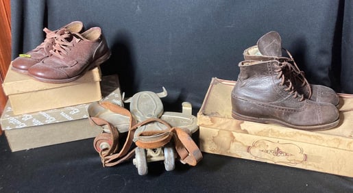 Early Childs Shoes and ROller skates