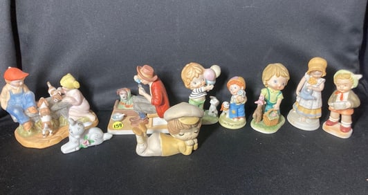 Ensco, Rockwell Inspired, and Japanese Figurines