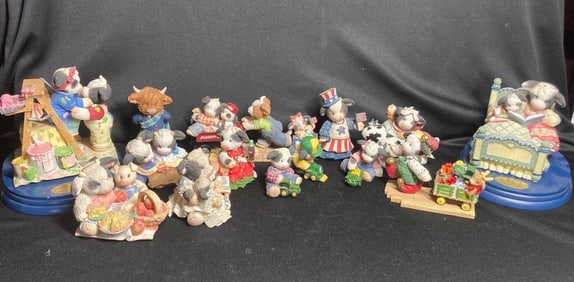 Mary Moo Moos Cow figurines