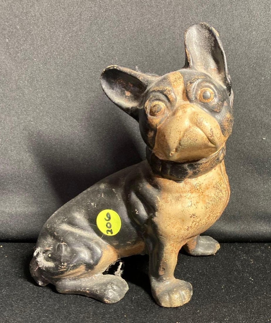 Cast iron Boston terrier door stop (1 of 3)