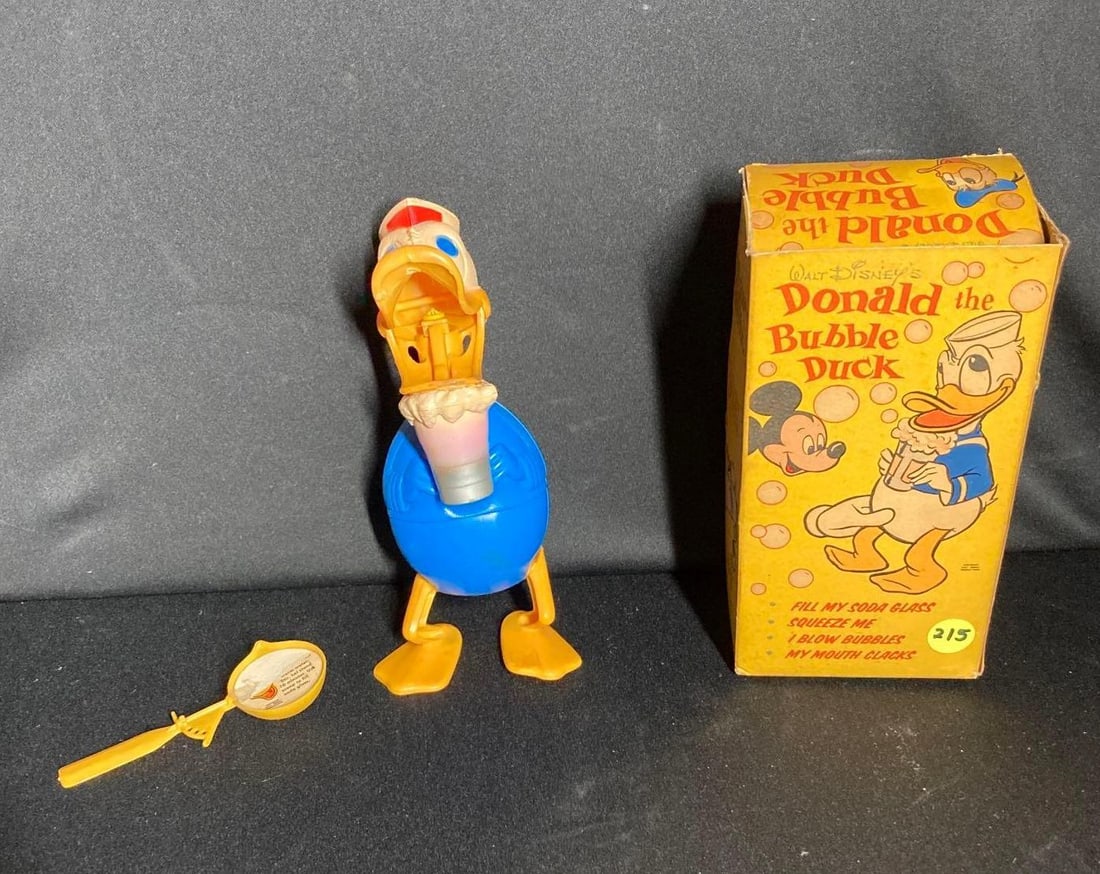 Donald the Bubble duck: Walt Disney original box included, Morris Plastics corp.
