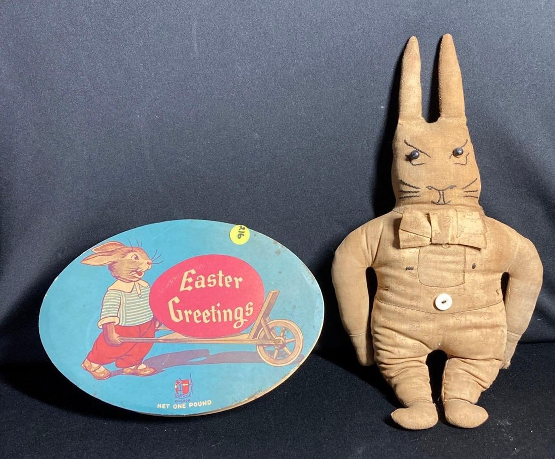 Hand Sewn Easter Bunny and early Chocolates box (1 of 3)