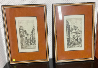 Ch. Nollet signed prints