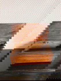 19th century Lift top Wood chest