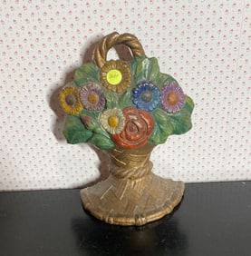 Cast iron Flower Bouquet Doorstop