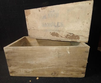 2- Primitive wooden boxes