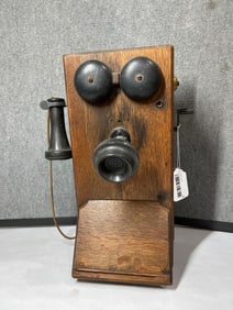 Western Electric Oak Wall Phone