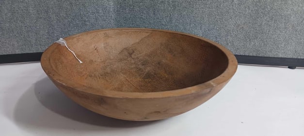 Spiral Design Wooden Dough Bowl