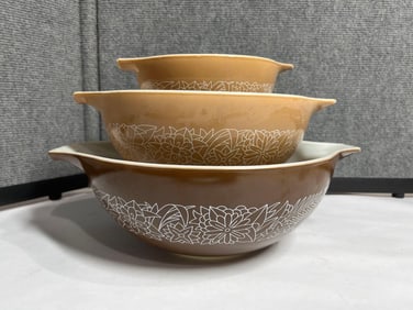 Woodland Pyrex Nesting Bowl Set