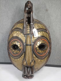 African Tribal Carved Wooden Mask