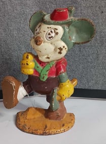 Cast Iron Mickey Mouse Door Stop