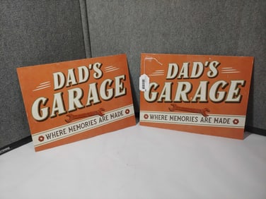 Dads Garage Tin Signs