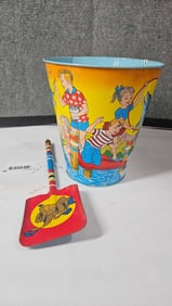 Ohio Art metal sand bucket and shovel
