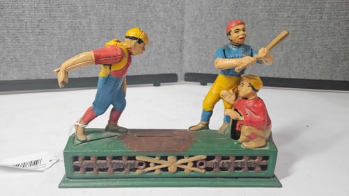 Hometown Battery Cast Iron Coin Bank