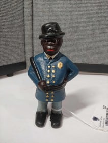 Police Officer Cast Iron Bank