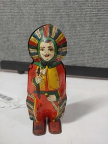 J Chein Indian Princess Tin Litho WInd up