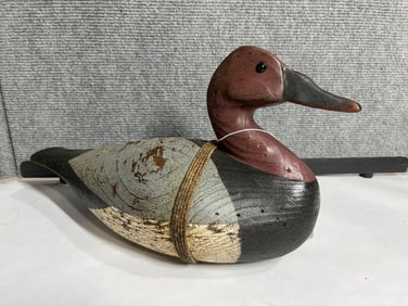 Canvas Back Wooden Duck Decoy
