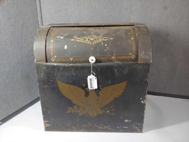 Federal Eagle Painted Metal Bin
