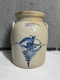 Haxton Ottman & Co Decorated Stoneware Crock