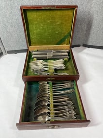 Rogers Bros 1847 Rose Pattern Silverware Set