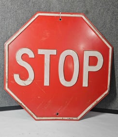 Embossed Stop Sign