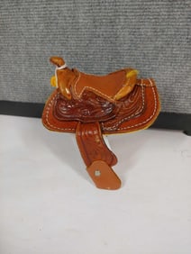 Miniature Leather saddle