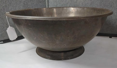 Large Plated Dough Bowl