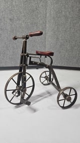 Rustic Metal and Wood Toy Tricycle