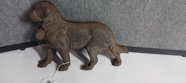 St Bernard Cast Iron Door Stop