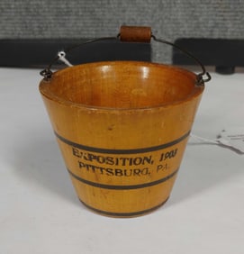 1903 Pittsburg, PA Exposition Mini wooden Pail