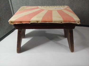 Feedsack covered Stool