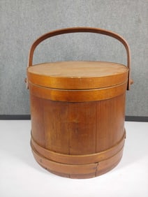 Large Primitive Firkin Bucket